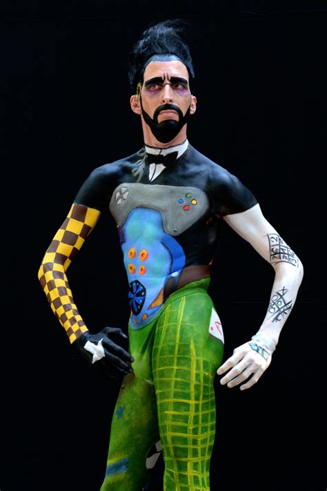 Male body painting